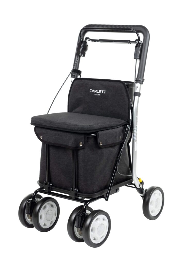 Caminador con carro de la compra CARLETT Senior Comfort con asiento
