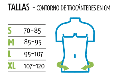 Banda abdominal algodón postparto o para hernias